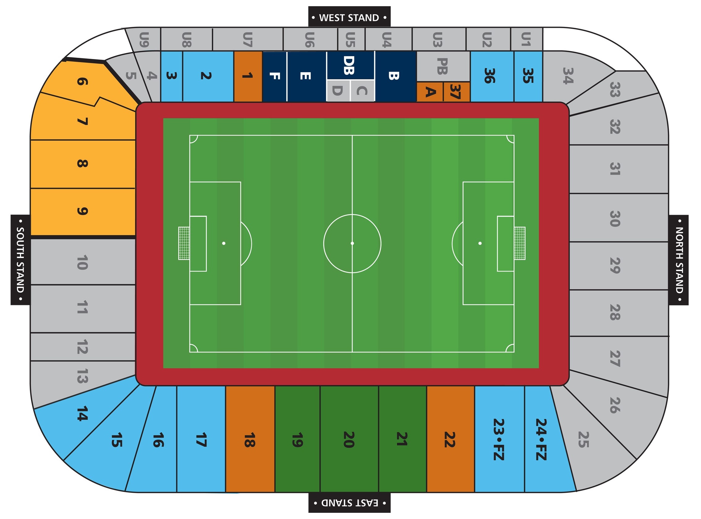 Plan Coventry Building Society Arena