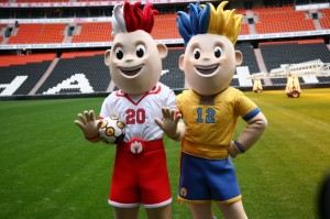 mascottes euro 2012
